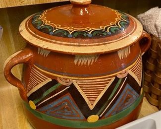 Mexico Clay Bean Pot