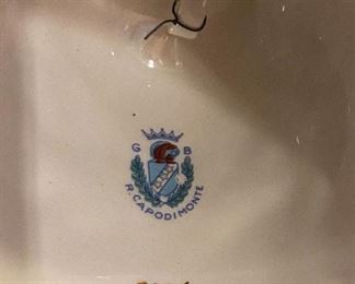 Capodimonte Dinner Bell 1535/366 Signed Italy