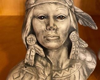 Native American Busts Made from Mt. St. Helen's Ash