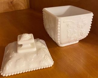 Milk Glass Candy Dish