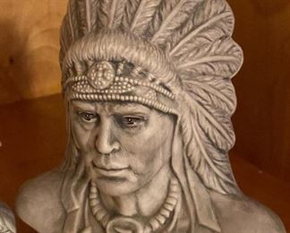Native American Busts Made from Mt. St. Helen's Ash