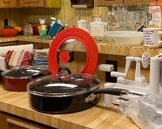 Assorted Kitchen Items, Pots & Pans