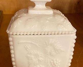 Milk Glass Candy Dish