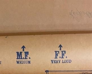 ORS Autographed Music Roll Hand Played "Song Without Words" Signed by Leopold Godowsky