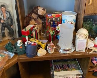 Howdy Doody, Shirley Temple, American Girl Doll, Barbie United Friendly Skies Case, Elvis Collectible, Assorted Christmas Items
