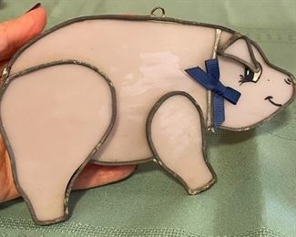 Stained Glass Pig