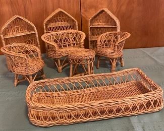 Rattan Furniture Used in Barbie Dream House