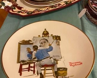 Collectible Plate Norman Rockwell, Christmas Platter, Assorted Collectible Plates