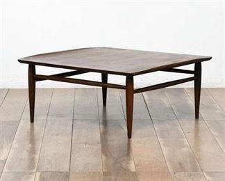 Lovely Brown Square Wooden Coffee Table, Some Nicks On Edge