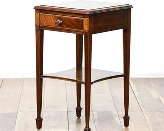 Vintage Widdicombe 1-Drawer Telephone End Table With Dovetail Joints