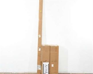 Contemporary Light Woodgrain Shoe Display Rack, 3 Boxes