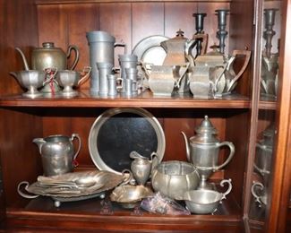 Huge Vintage Pewter Collection