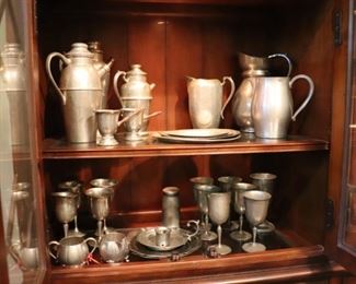Huge Vintage Pewter Collection