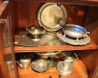 Huge Vintage Pewter Collection