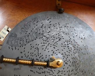 Antique 1880's Regina Disc Musical Box DOUBLE COMB DISC
