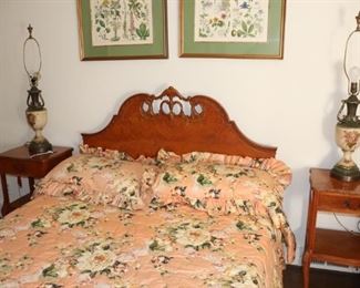 ROMWEBER FURNITURE, BATESVILLE, INDIANA HOLLYWOOD REGENCY VINTAGE BEDROOM SET 