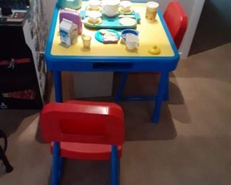 Little Tikes Table and Chairs with accessories $50
