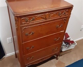 Antique Dresser with Queen Ann Legs $50