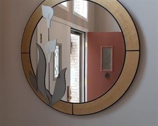 Calla lily flower mirror $20 has crack