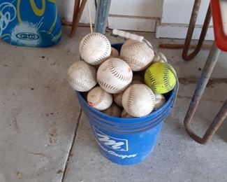 Baseballs and softballs $0.50 each