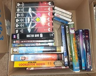 VHS videos $1 each DVD videos $1 each Star Trek VHS series