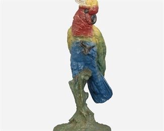 191
After Carl Kauba
1865-1922, Austrian
Painted Bronze Cockatoo
Bronze and paint on marble base
Signed: C. Kauba
25.25" H x 9.5" Dia.; Overall: 26" H x 11" Dia.
Estimate: $400 - $600