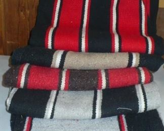SEVERAL INDIAN STYLE BLANKETS