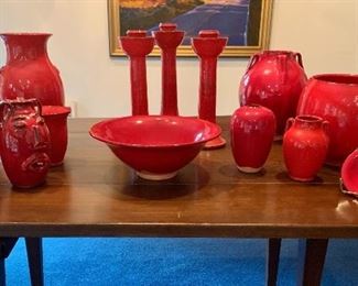 Ben Owen III Seagrove NC Pottery...Chinese Red the Owen Family Signature Glaze
