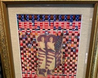 "America Wants You"  Woven Fiber Mosaic...Jose Agustin Fumero Local Charlotte Artist