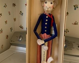 Vintage Steiff Uncle Sam with Certificate 