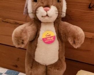 Vintage Steiff Ossi Bunny Rabbit with Ear Tag and Button