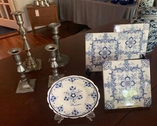 Lovely Blue/White and Pewter