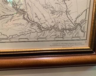 Vintage Map of Lewis & Clark's Track