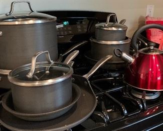 Cooks Cookware 13 pcs, Red Tea Kettle