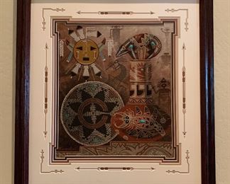 Sandpainting by Baatsoslanii (Eugene Joe)