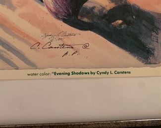 Art Print by Cyndy Carstens "Evening Shadows"