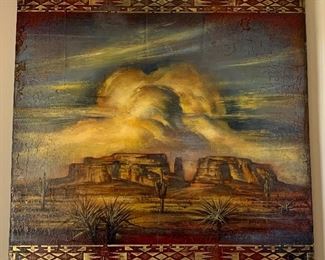 Original Art by Cary Henri "Desert Wind" 36 x 36