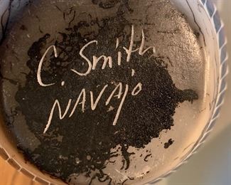 Navajo Horse Hair Pottery C. Smith