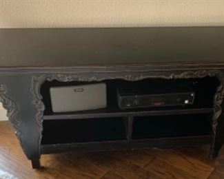 ETCHED T.V. STAND PIER 1   25. 1/2 “ H