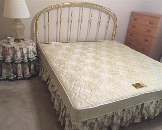 King Headboard with Frame, King Mattress Set, Lots of Nice Lamps In This Sale... 