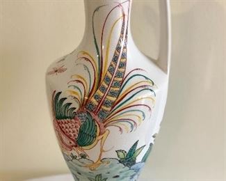 Hand Painted Pitcher from Portugal - measures 14" h 