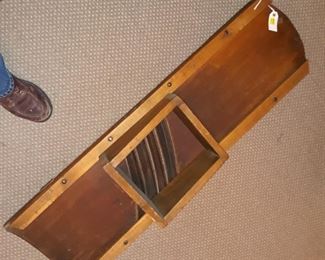 Vintage long wooden  mandolin slicer