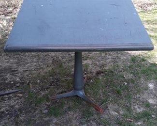 Vintage cast iron base, adjusting artist table . With height and tilt adjustment  capabilities 