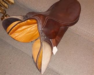 Two english saddles 