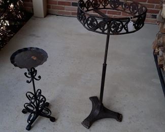 Plant stands, vintage ,metal
