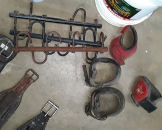 Tack room hooks
Hoof protection covers