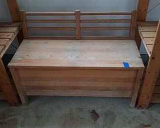 Stand alone bench with storage