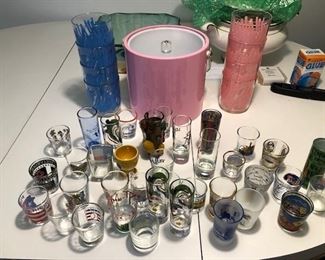 COLLECTION OF SHOT GLASSES