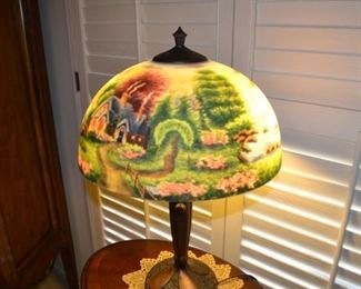 Thomas Kinkade Hand painted Lamp