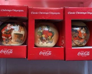 1978 Coca Cola Christmas Ornaments,